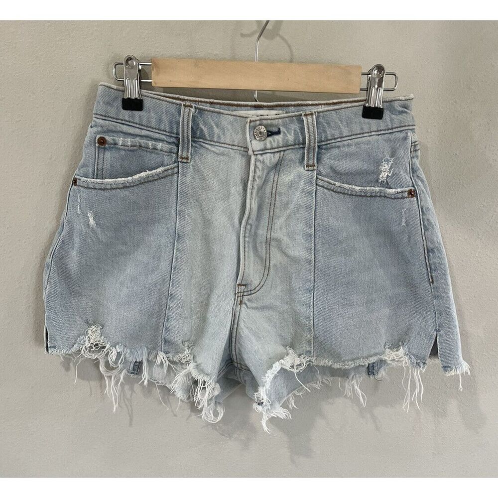 Abercrombie & Fitch Shorts Women 26 2 Curvy Love Cut Off High Rise Denim Jeans